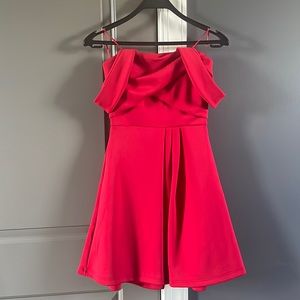 Off the shoulder red dress. ❤️